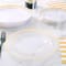 Clear & Gold 40 Piece Dinner & Lunch Plate Set by Celebrate It™